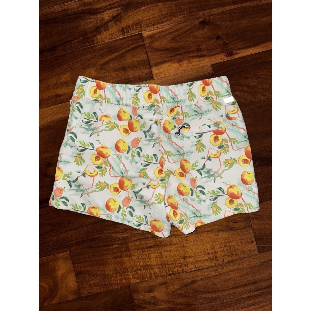 Magellan Outdoors Peach Print Water Repellent Classic Fit Shorts Womens Size S